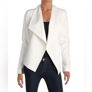 Tommy Hilfiger Women's Open Front Solid Sportswear Blazer size 6 ivory color